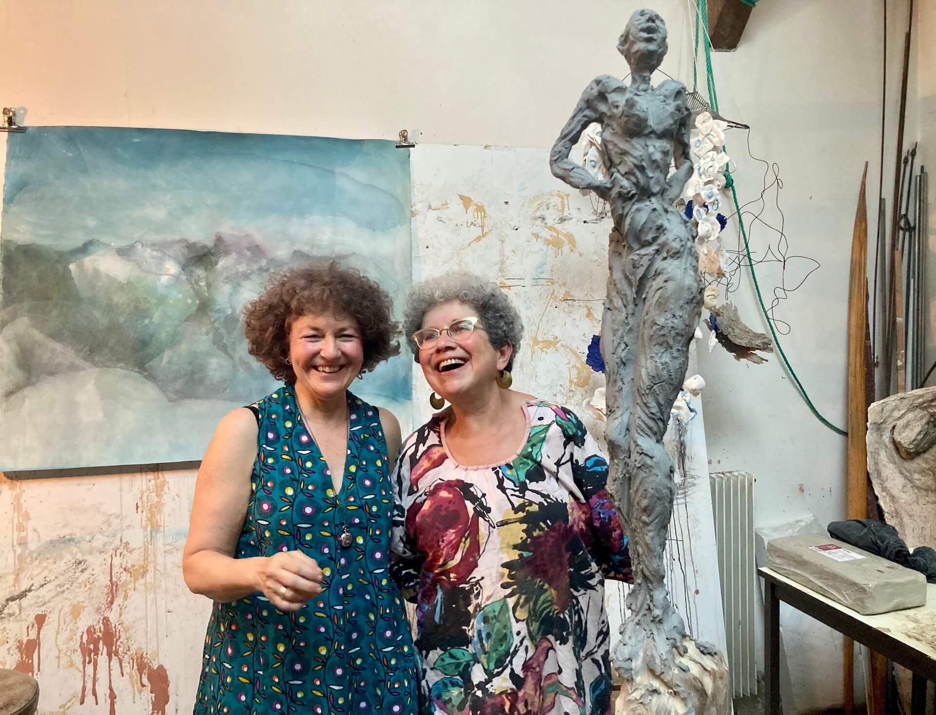 martine_salavize_laurence_saltiel_performance_20_ans_atelier_sculpture